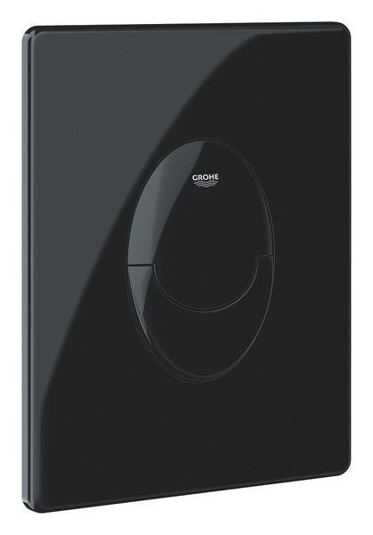 PLAQUE CDE SKATE AIR GLOSSY NOIR 385 38505KV0 GROHE  [38505KV0]