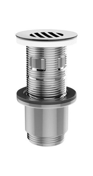 BONDE LAVABO - Bonde universelle clapet laiton chromé digiclic ou fixe