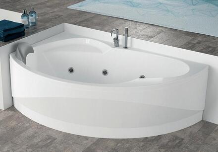VOGUE - Baignoire d'angle à encastrer