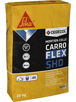 CARROFLEX SHD - Mortier-colle C2S1-EC1 et déformable à adhérence améliorée