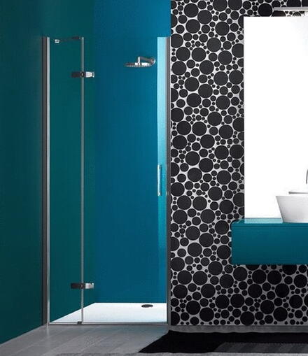 PRAIA 1000 - Porte battante avec charnière et élément fixe pour installation en niche