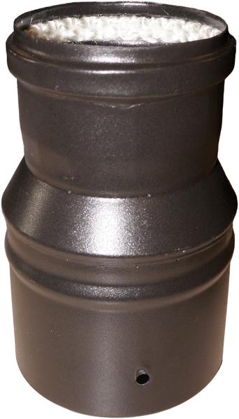 CONDUIT RIGIDE - EMAIL - SPECIAL POELE A PELLETS - Noir mat
