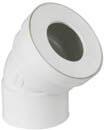 PIPE POUR WC EN PVC - Femelle - Courte coudé