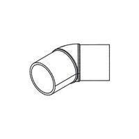 COUDE 45 PE100 SDR17 B.A.B LONG      200X11,9 SIMONA ALLEMAGNE  [019200204]