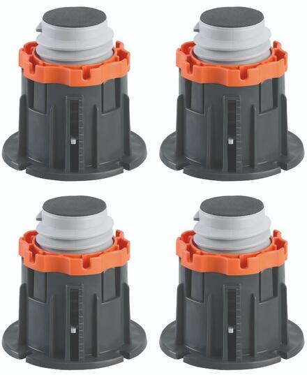 CRICABAC - Pieds pour receveur-Lot de 4 pieds réglables