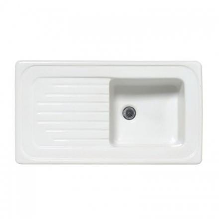 EVIER 1C.ISLANDE 90X50 BLANC    JS EV7101 006 JS AQUATOP  [EV7101 006]