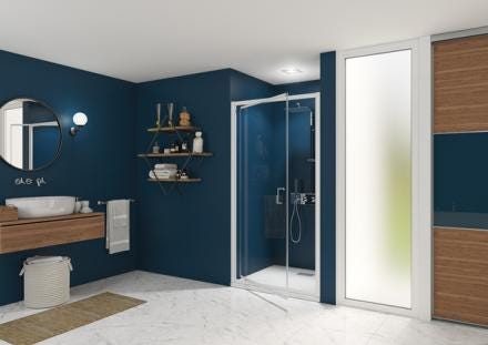 PORTE PIV.SMART EXPRESS 70X190 BLC PA1009BTNE AQUAPRODUCTION KINEDO  [PA1900BTNE]
