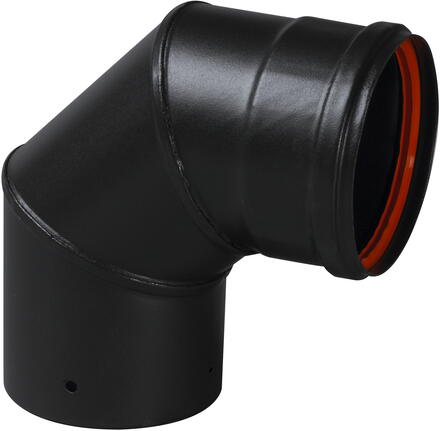CONDUIT RIGIDE - EMAIL - SPECIAL POELE A PELLETS - Noir mat