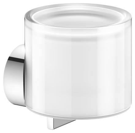 REVA - Distributeur de savon liquide avec couvercle en verre laqué