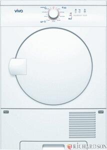 Viva - Sèche linge chargement frontal - Finition : blanc