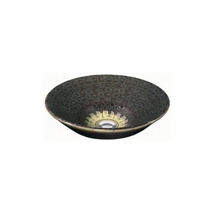 SERPENTINE BRONZE - Vasque en céramique ronde à poser