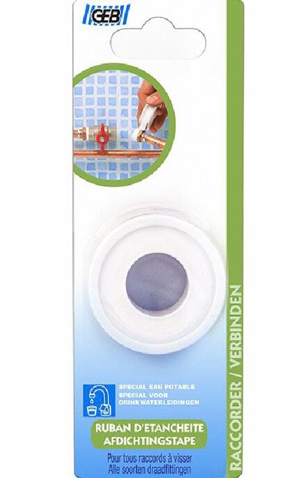 RUBAN PTFE - Pour l'étanchéité des raccords filetés