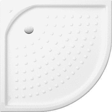 O.NOVO - Receveur quart de rond extra-plat à poser ou à encastrer en céramique