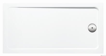 FLIGHT - Receveur rectangulaire extraplat à encastrer ou à poser en acrylique avec traitement anti-bactérien