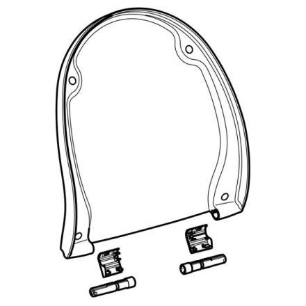 COUVERCLE ABATTANT POUR GEBERIT  243.076.11.1 GEBERIT  [243.076.11.1]