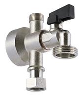 ROBINET APPLIQUE MAL 3/4 M3/8 ECROU 3/8 04074