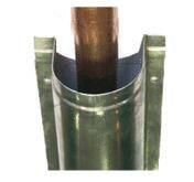 GOULOTTE DE PROTECTION - Longueur de 1 m avec emboiture - Epaisseur 12/10