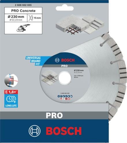 DISQUE DIAMANT BETON 230X22,23MM   2608602655
