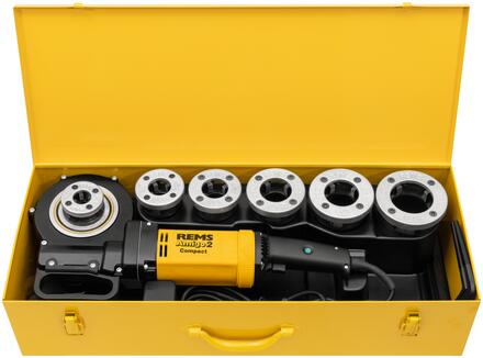 FILIERE ELECTRIQUE - Amigo 2 Compact - Coffret - Avec têtes de filetage à changement rapide