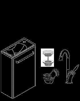 PACK LAVE-MAINS JAZZ 4P BONDE+SIPH.   1812502 DECOTEC  [1812502]