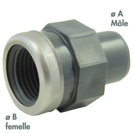 ADAPTATEUR RENF.MF 25X1/2" PVC  5005861251500 CODITAL FRANCE  [5005861251500] 