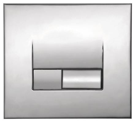 SMARTY - Plaque de commande double touche ABS