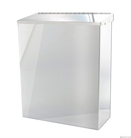 POUBELLE MUR.24,2X28,5 INOX POLI PRESTO 60629 PRESTO LES ROBINETS  [60629] 