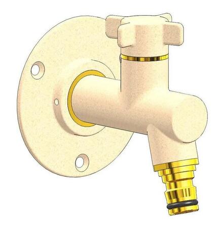 ROBINET D'EXTERIEUR OSLO - Kit robinet vertical + applique 1/2"