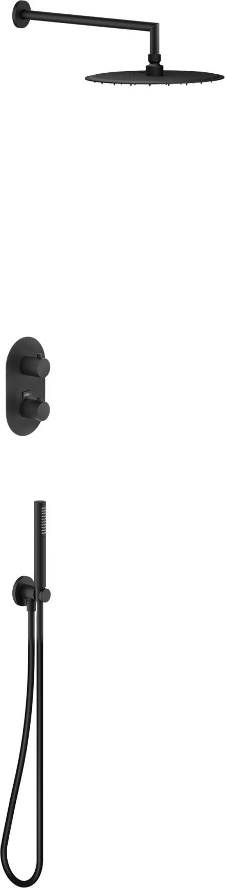 PACK ENCAS THERMO ROND 2V  BLACK WESK102/1TBM NOBILI RUBINETTERIE  [WESK102/1TBM] 