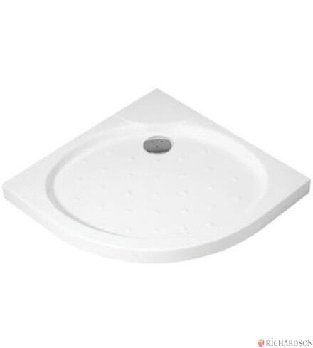 ODEON - Receveur quart de rond extra-plat à poser en céramique