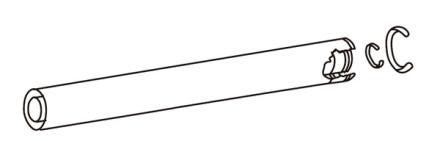 PROLONGATION 1 M COAXIALE 100/150 CGAS000279 DOMUSA  [CGAS000279]