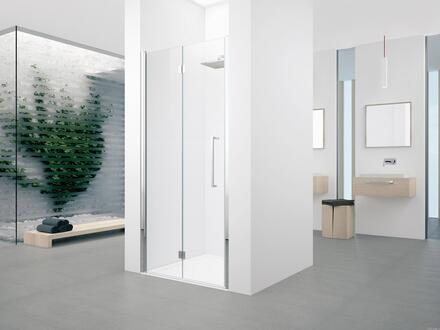 YOUNG 2.0 1BS - Porte pivotante et pliante - Hauteur 200 cm - Ep. du verre : 6 mm
