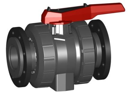 ROBINET BILLE 546 PVC-U DN80D90 FKM 161546959 FISCHER GEORG  [161546959]