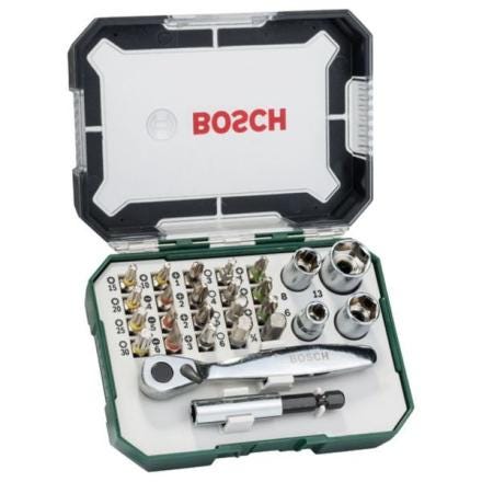 SET EMBOUT VISSAGE+CLIQUET -26PCS- 2607017322 BOSCH ELECTROPORTATIF  [2607017322]