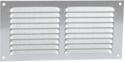 GRILLE D'AERATION A VISSER - En aluminium gris - Persiennes - Avec moustiquaire