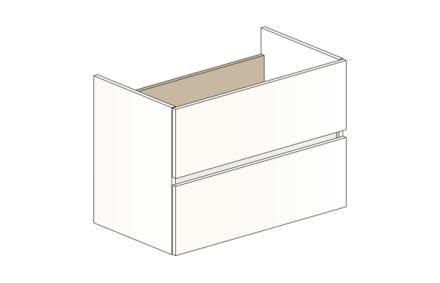 MEUBLE S/PLAN EAZY26 2T 80CM BLANC BR. RC0215