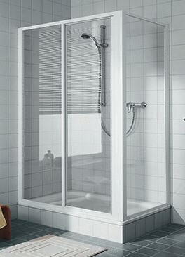CADA - Porte coulissante grande largeur réversible composée d'un élément fixe et d'un élément coulissant