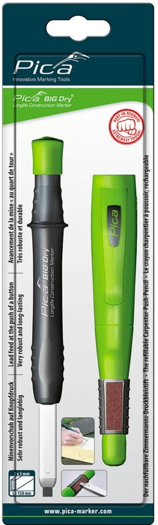 CRAYON CHARPENTIER AVEC AFFUTEUR      6060/SB PICA-MARKER  [6060/SB] 