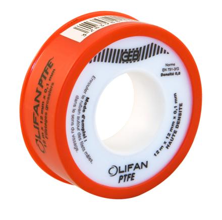 OLIFAN - PTFE - Ruban P.T.F.E. pour l'étanchéité des raccords filetés