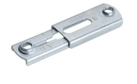 COLLIER SUPER CLIP - Supports double, avec taraudage, électrozingué