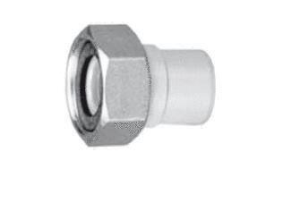 EMBOUT A COLLER / A VISSER GIRAIR FER/PVC - Ecrou libre