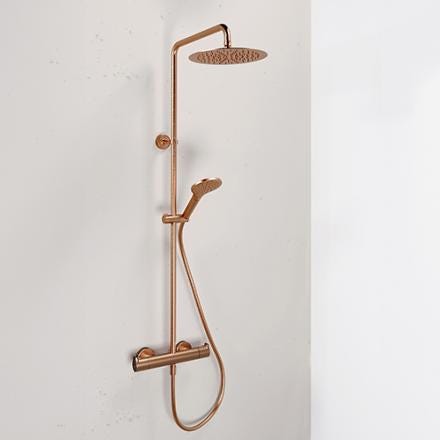 COLONNE DE DOUCHE THERMOSTATIQUE POMME ROND 2