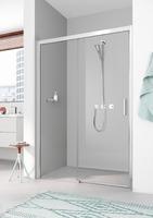 PEGA - Porte coulissante 2 éléments dont 1 fixe - Verre ep.6 mm