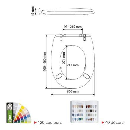 ABATTANT DE WC ARIANE CHAMPAGNE   7AR04470701 OLFA  [7AR04470701]