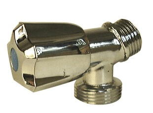 ROBINET D'ARRET - Mâle - Pour machine à laver - Equerre