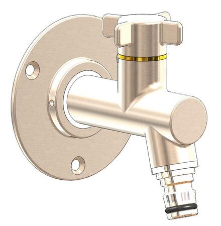 ROBINET D'EXTERIEUR OSLO - Kit robinet vertical + applique 1/2"