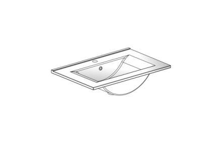 PLAN CERAMIQUE EAZY26 SPLE VASQUE 71CM  TK151