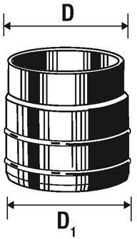 MANCHON HDPE - De raccordement au PVC