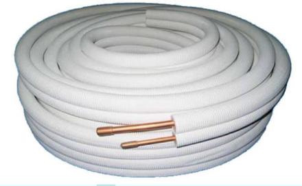 BI-TUBE CU.FRIGO PRE-ISOLE M1 C.50M   1/4-3/8 EBRILLE