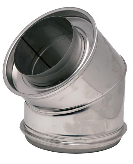 CONDUIT POLYCOMBUSTIBLE INOX 304/GALVA ISOLE - Opsinox - Double paroi - Isolation laine de roche